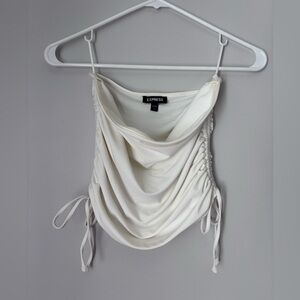 Express Cream Ruched Women's Top